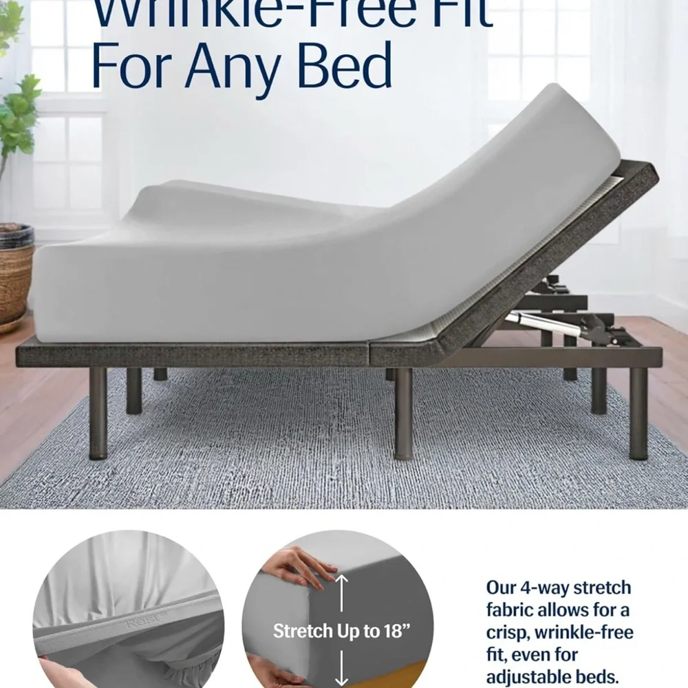 Rest Evercool 3 Piece Starter Cooling Full Fitted Sheet For Hot Sleepers 51x71